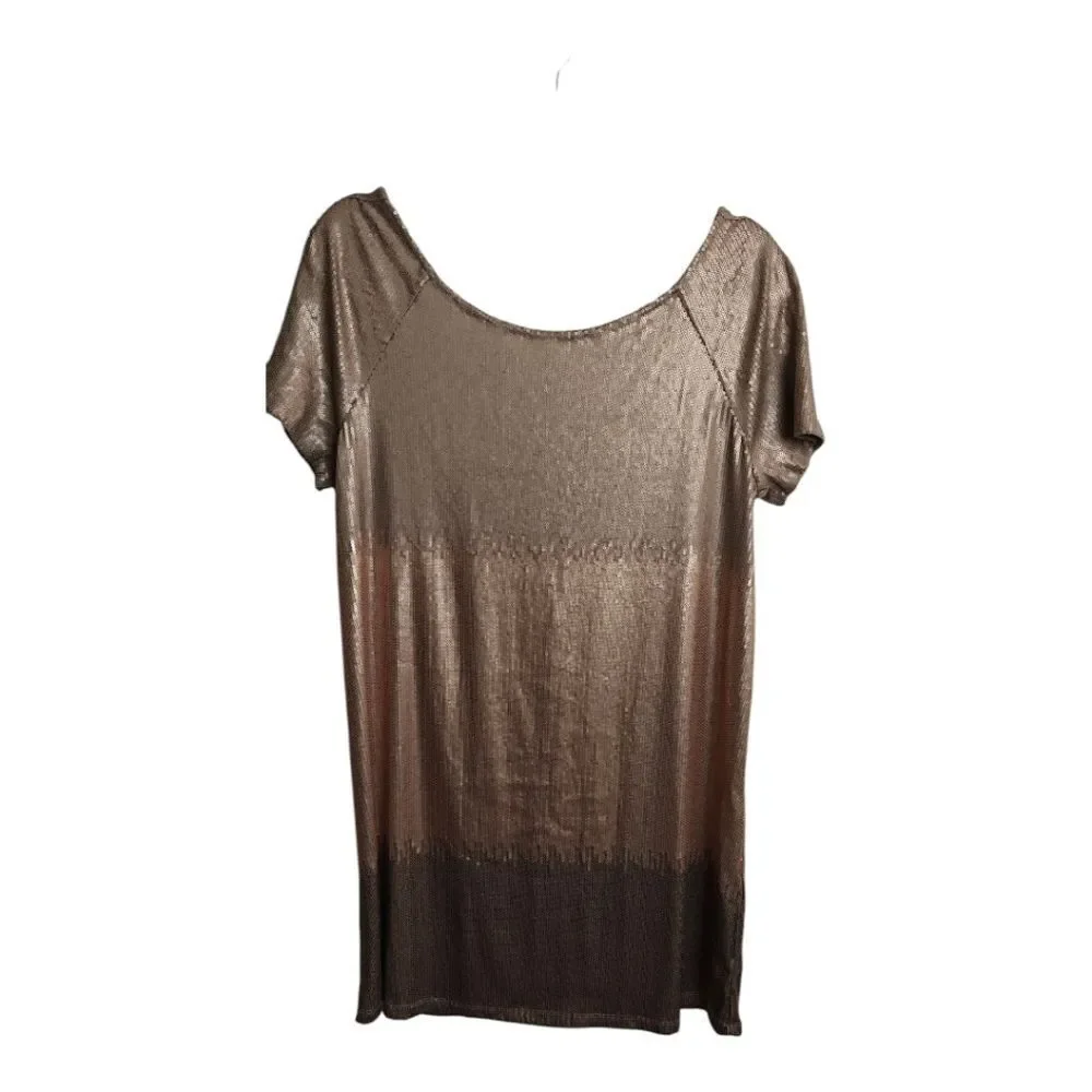 Free People Gold Sequin Mini Dress - Picture 4 of 13